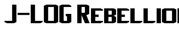 J-LOG Rebellion Sans font preview